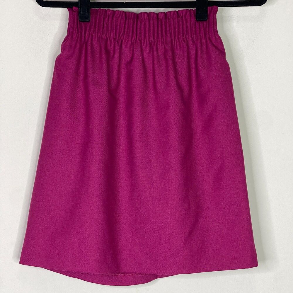 New J. Crew Wool Blend Sidewalk Elastic Waistband Skirt Women's Size 00